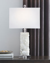 Load image into Gallery viewer, Malise - Alabaster Table Lamp  - White
