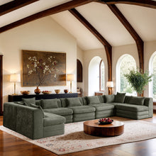 Load image into Gallery viewer, Stellar - 7 Piece Chenille Fabric Upholstered Modular Sectional
