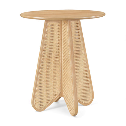 Butterfly - Solid Wood And Natural Cane Table With Natural Top