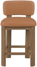 Load image into Gallery viewer, Paloma - Faux Leather Upholstered Counter Stool (Set of 2) - Brown Frame
