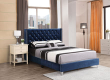 Load image into Gallery viewer, Upholstered Nailhead Trim Chic Bed
