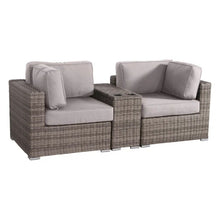 Load image into Gallery viewer, Handcrafted Outdoor Loveseat With Wicker Seating
