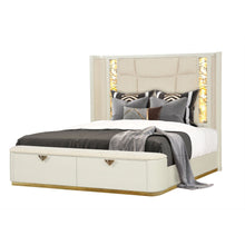 Load image into Gallery viewer, La Pierre - King Bed With Storage Drawers And LED Headboard - Beige
