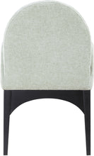 Load image into Gallery viewer, Waldorf - Chenille Dining Arm Chair With Black Legs
