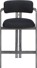Load image into Gallery viewer, Aurum - Vegan Leather Upholstered Counter Stool With Gray Base
