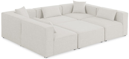 Cube - Linen 6 Piece Modular Sectional
