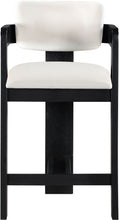 Load image into Gallery viewer, Sacha - Velvet Stool With Black Base
