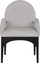 Load image into Gallery viewer, Waldorf - Chenille Dining Arm Chair With Black Legs
