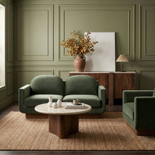 Load image into Gallery viewer, Diviento - Velvet Performance Fabric Upholstered Loveseat
