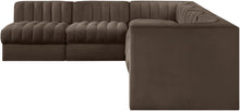 Load image into Gallery viewer, Rummi - Velvet Performance Fabric Upholstered 6 Piece Modular Sectional
