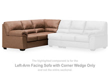 Load image into Gallery viewer, WillowBend - LAF Sofa With Corner Wedge - Caramel
