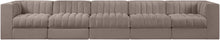 Load image into Gallery viewer, Rummi - Velvet Performance Fabric Upholstered 5 Piece Modular Sofa
