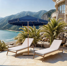 Load image into Gallery viewer, Amalfi - Aluminum Patio Umbrella - Light Brown Base / Light Brown Pole
