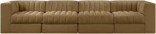 Load image into Gallery viewer, Rummi - Velvet Performance Fabric Upholstered 4 Piece Modular Sofa
