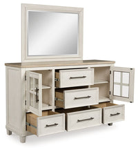 Load image into Gallery viewer, Shaybrock - Dresser And Mirror - Antique White / Brown
