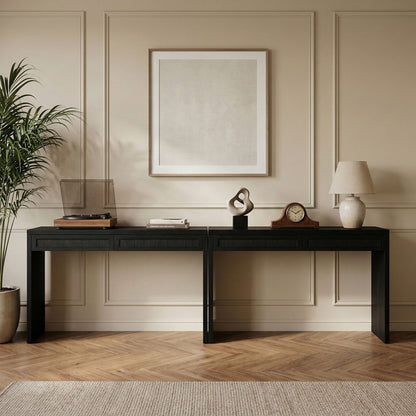 Avro - Solid Wood And Oak Veneer Desk