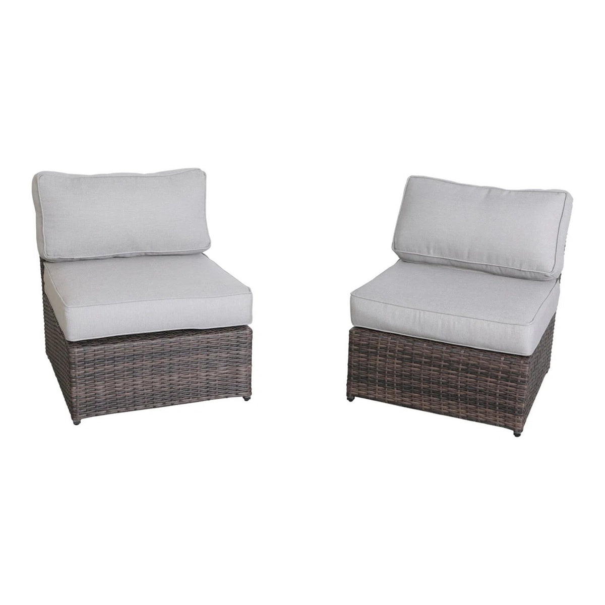 Handcrafted 4 Person Outdoor Seating Group With Plush Cushions - Espresso