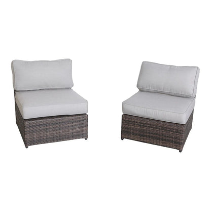 Handcrafted 4 Person Outdoor Seating Group With Plush Cushions - Espresso