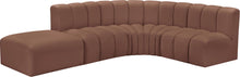 Load image into Gallery viewer, Arc - Faux Leather 5 Piece Corner Modular Sofa
