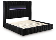 Load image into Gallery viewer, Tayleena - Upholstered Bed With Fireplace And Wireless Audio
