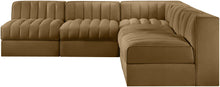 Load image into Gallery viewer, Rummi - Armless Velvet Performance Fabric Upholstered 5 Piece Modular Sectional
