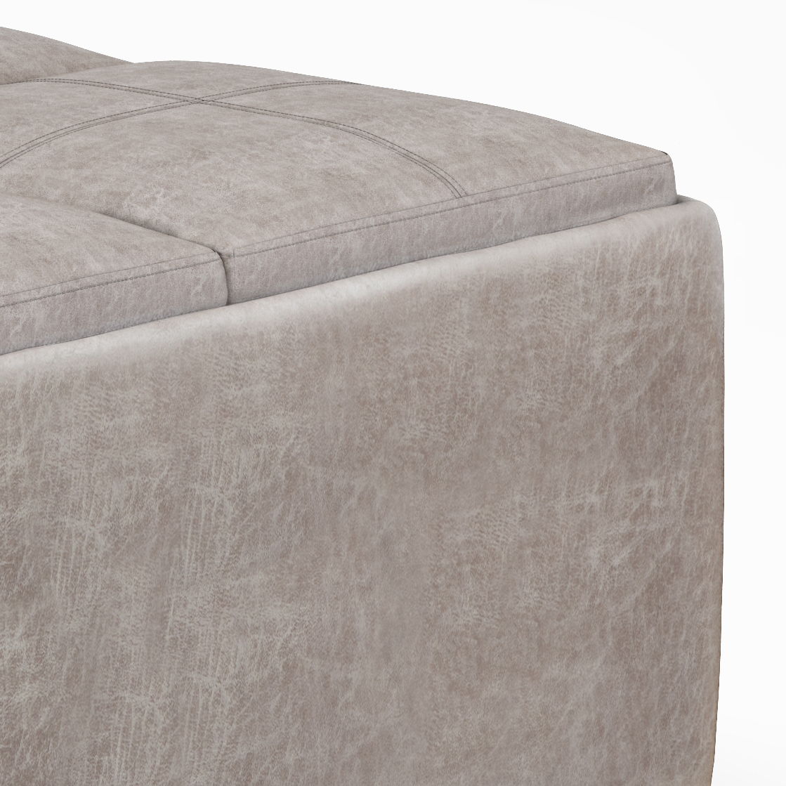 Avalon - Square Coffee Table, Storage Ottoman - Ego Home Furniture