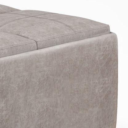 Avalon - Square Coffee Table, Storage Ottoman - Ego Home Furniture