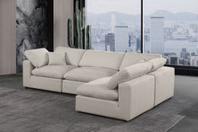 Load image into Gallery viewer, Comfy - 4 Piece Linen Fabric Modular Armless Sectional
