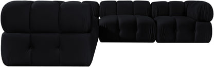 Orin - Velvet 5 Piece Modular Corner Sectional