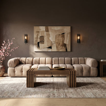 Orin - Fabric Velvet 4 Piece Modular Sofa