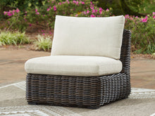 Load image into Gallery viewer, Kimora - Armless Chair With Cushion - Beige / Dark Brown
