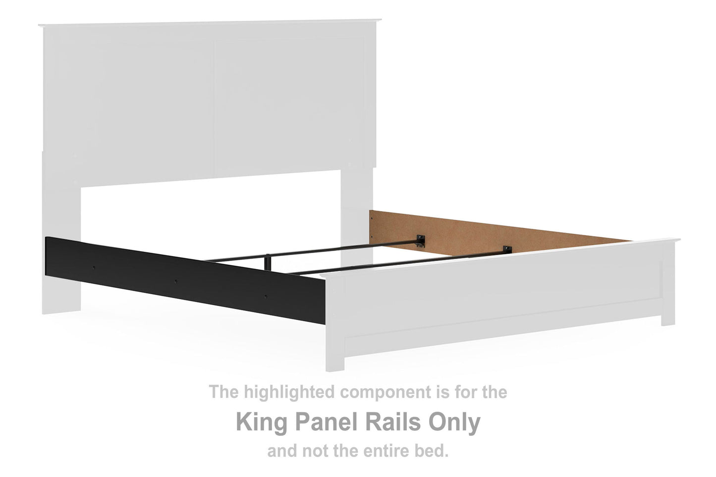 Maribel - King Panel Rails - Black