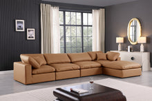 Load image into Gallery viewer, Comfy - 5 Piece Faux Leather Modular Sectional With Chaise
