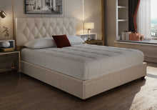 Load image into Gallery viewer, Elise - Upholstered King Storage Bed In A Box - Cream
