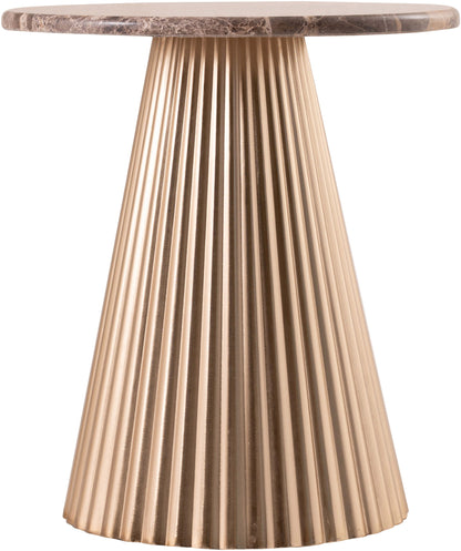 Cindra - Genuine Marble Top And Iron Base Table