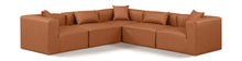 Load image into Gallery viewer, Cube - 5 Piece Modular Corner Sectional - Cognac
