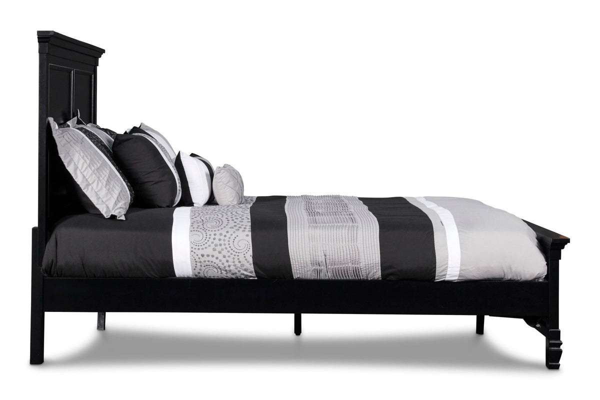 Tamarack - 3/3 Twin Headboard, Footboard & Slats - Black