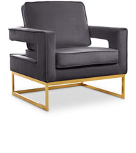 Load image into Gallery viewer, Noah - Accent Chair with Gold Legs
