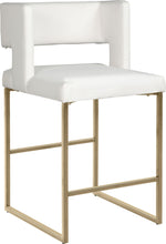 Load image into Gallery viewer, Caleb - Counter Stool with Gold Legs (Set of 2)

