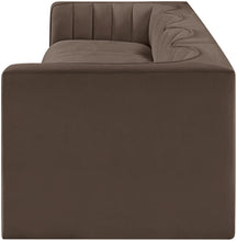 Load image into Gallery viewer, Rummi - Velvet Performance Fabric Upholstered 4 Piece Modular Sofa
