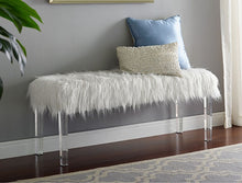 Load image into Gallery viewer, Crown Mark Furniture Fatima Bench in White
