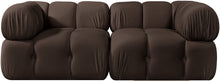 Load image into Gallery viewer, Orin - Velvet Performance Fabric Upholstered 2 Piece Modular Sofa (2 Corner Chairs)
