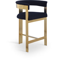 Load image into Gallery viewer, Romeo - Boucle Counter Stool With Gold Base (Set of 2)
