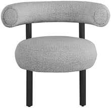 Load image into Gallery viewer, Bordeaux - Boucle Fabric Accent Chair With Black Legs
