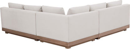 Solace - Olefin Performance Fabric 3 Piece Outdoor Patio Modular Sectional (2 Loveseats & Corner Chair)