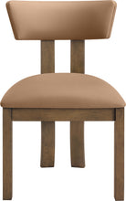 Load image into Gallery viewer, Lavrin - Vegan Leather Upholstered Dining Side Chair (Set of 2) - Walnut Base
