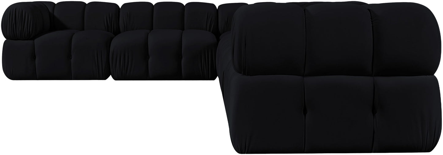Orin - L-Shaped Velvet 6 Piece Modular Sectional