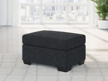 Load image into Gallery viewer, Jasmine Peaks - Ottoman - Coal
