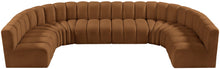 Load image into Gallery viewer, Arc - Velvet Modular U-Shaped Sectional - Saddle
