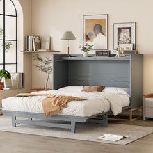 Load image into Gallery viewer, Murphy Bed With Iron Legs, Modern Design
